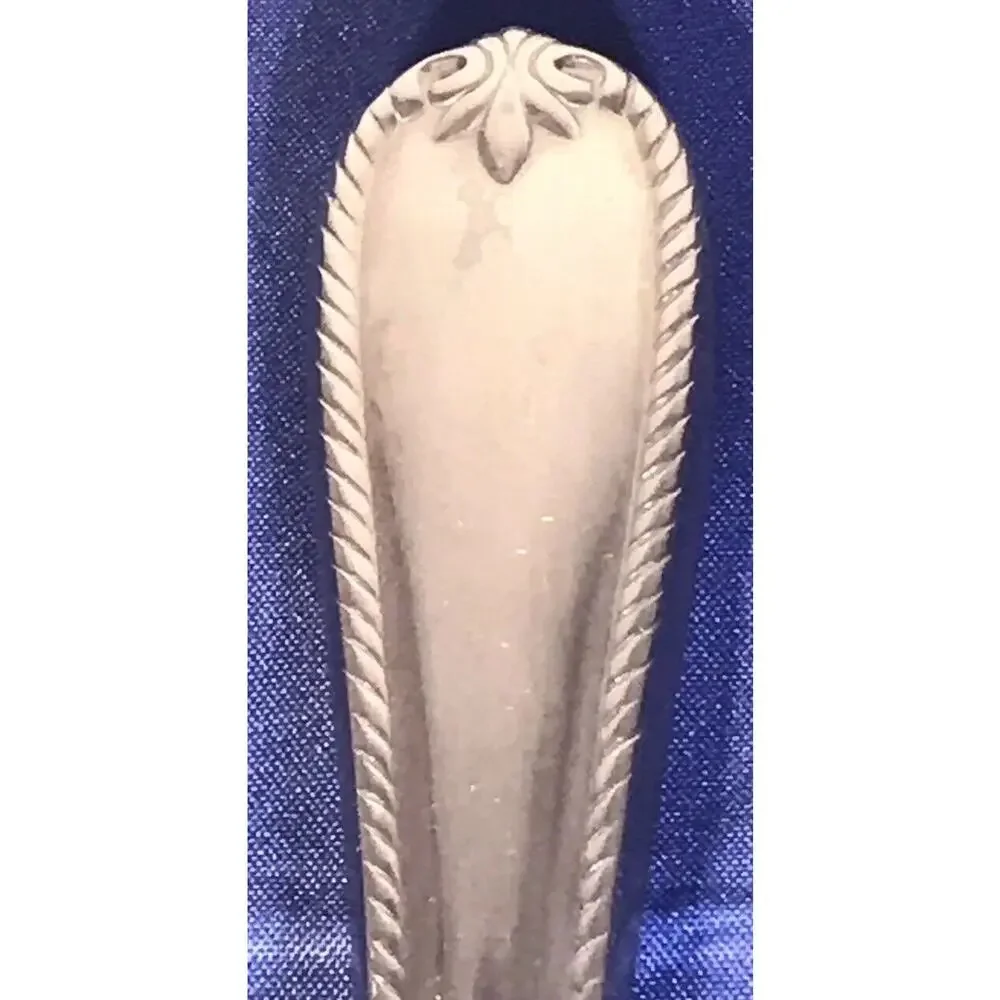 Dinner Knife : Lenox Tudor Bead Stainless Rope Edge Glossy Stainless 9 1/4”